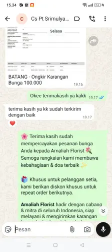Testimonial Papan Bunga summarecon serpong